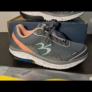 Gravity Defyer Gdefy Mighty Walk Running Shoes Sneakers Gray/Salmon Womans 10M